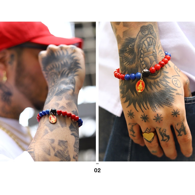 ブレスレットACE FLAG 数珠 | 本格派大人のB系  | 詳細画像5 