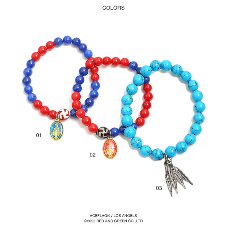 ブレスレットACE FLAG 数珠 | 本格派大人のB系  | 詳細画像8 