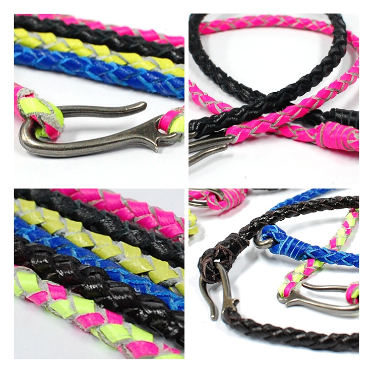 2連ブレスレット編み込み チョーカーネックレスにもなる ブレス | 本格派大人のB系  | 詳細画像1 