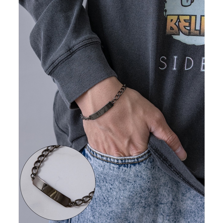 ブラックシルバー | ブレスレット メンズ レディース | improves