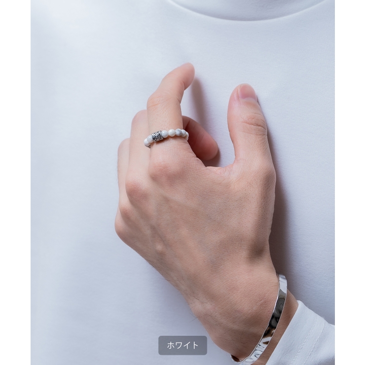 フリーサイズビーズリング メンズ レディース | improves | 詳細画像2 