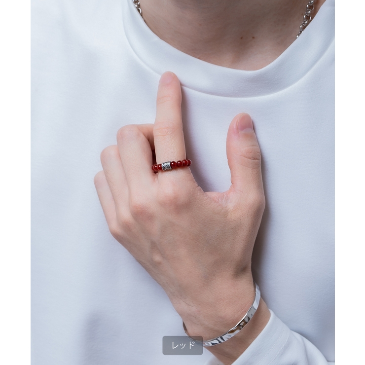 フリーサイズビーズリング メンズ レディース | improves | 詳細画像4 