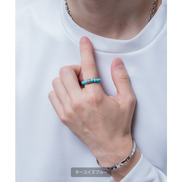 フリーサイズビーズリング メンズ レディース | improves | 詳細画像5 
