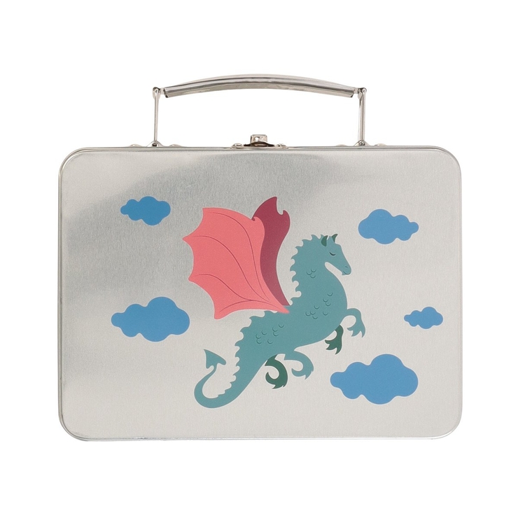 Lexi Deck イギリス製 ドラゴン シルバーカフリンクス & バッジ Lexi