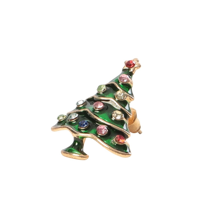 モスアゲート クリスマスツリー カービングピアス モスアゲート クリスマスツリー カービングピアス