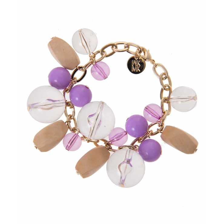 ラベンダー | クリアウッドチャーム | MK MICHEL KLEIN BAG