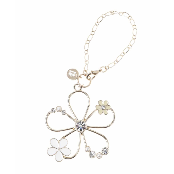 アイボリー | メタルフラワーチャーム | MK MICHEL KLEIN BAG