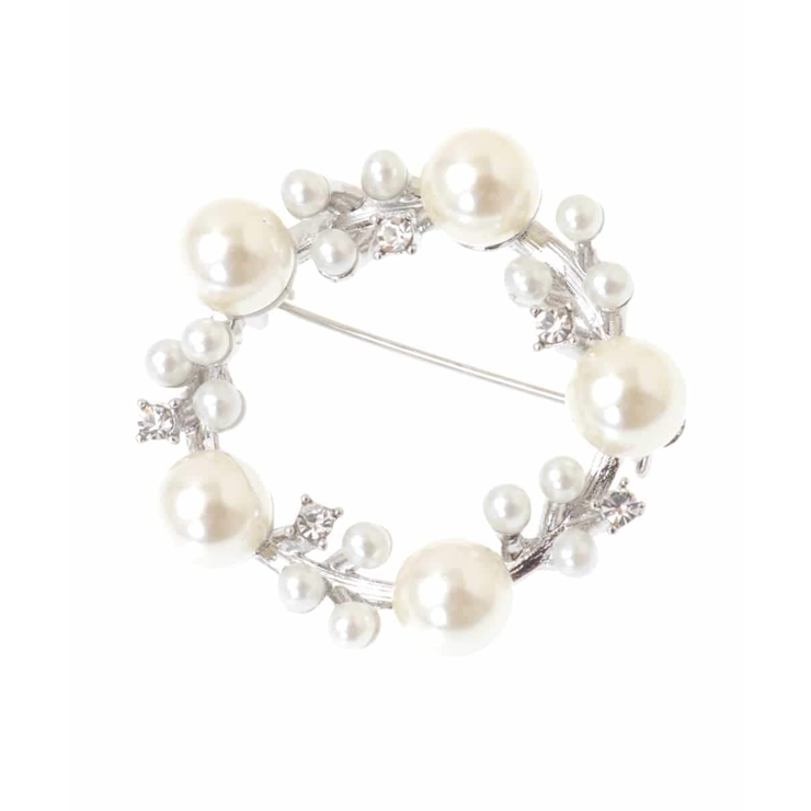 パール調デザインサークルブローチ | MK MICHEL KLEIN | 詳細画像2 