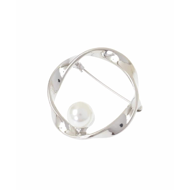 パール調デザインサークルブローチ | MK MICHEL KLEIN | 詳細画像2 