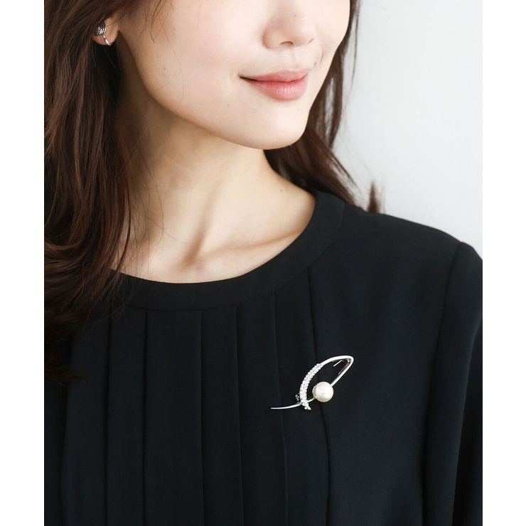 シルバー | リーフモチーフブローチ | MK MICHEL KLEIN