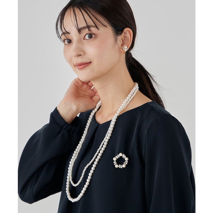 パール調二連ネックレス | a.v.v【WOMEN】 | 詳細画像11 