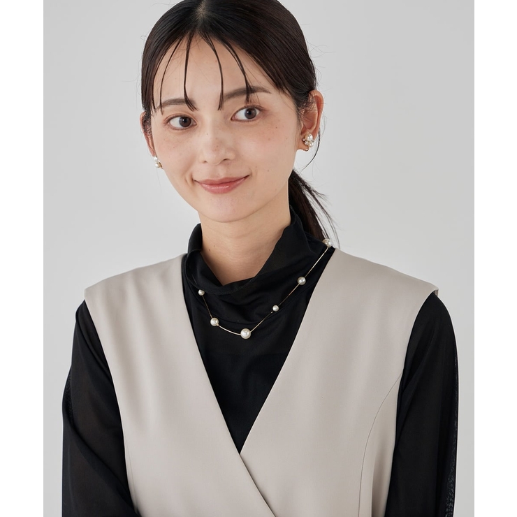 パールポイントロングネックレス | a.v.v【WOMEN】 | 詳細画像11 