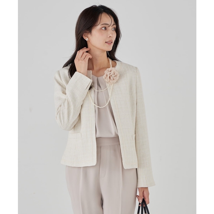 コサージュ付き二連ネックレス | a.v.v【WOMEN】 | 詳細画像3 