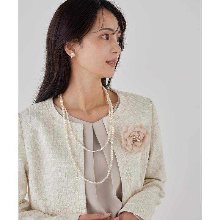 コサージュ付き二連ネックレス | a.v.v【WOMEN】 | 詳細画像5 