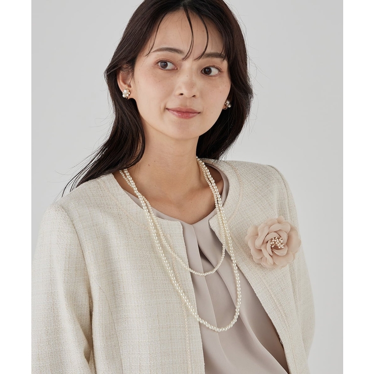 コサージュ付き二連ネックレス | a.v.v【WOMEN】 | 詳細画像6 