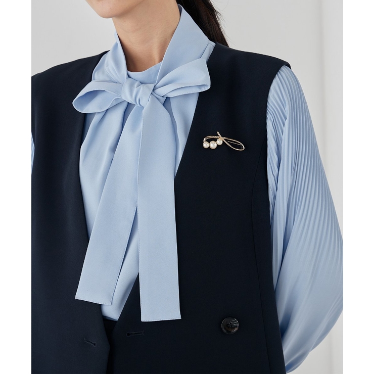 ゴールド | パール調ニュアンスブローチ | a.v.v【WOMEN】