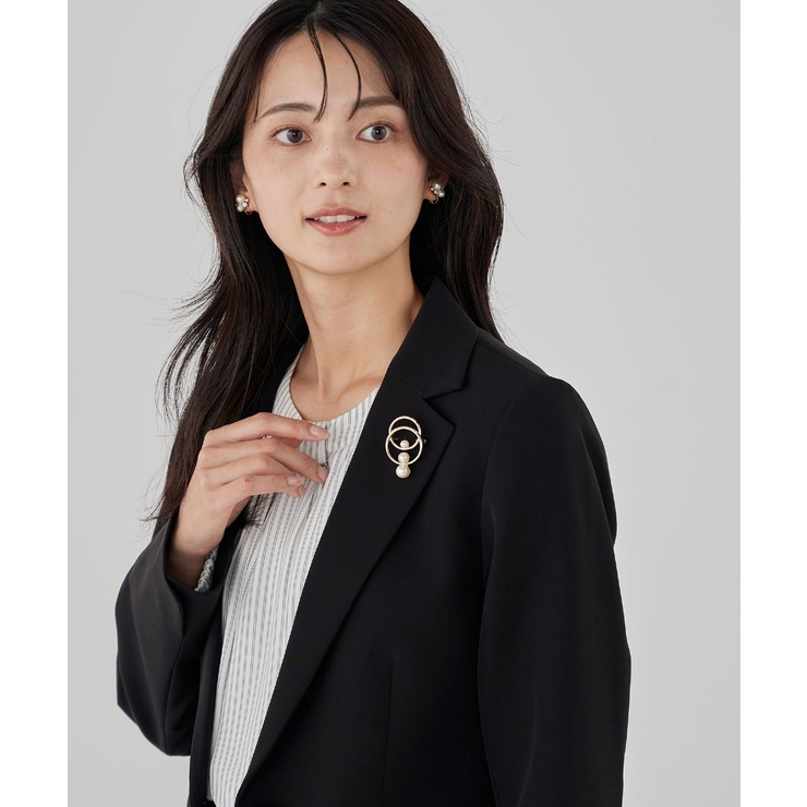 3連パールサークルブローチ | a.v.v【WOMEN】 | 詳細画像2 