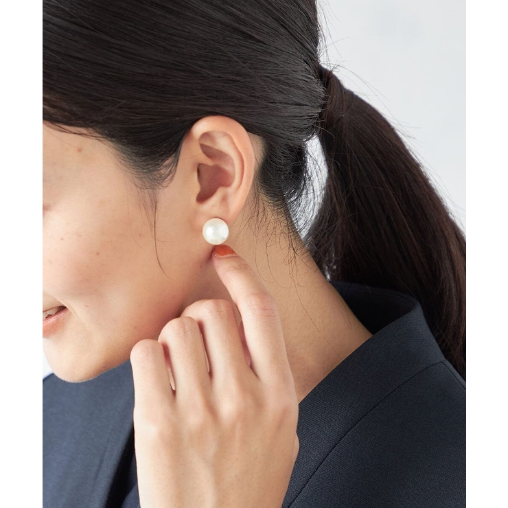 ゴールド | シンプルパール調ピアス | a.v.v【WOMEN】