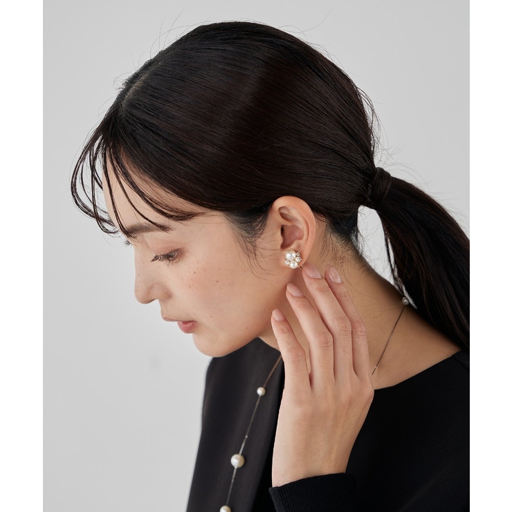 パールビジューイヤリング | a.v.v【WOMEN】 | 詳細画像2 