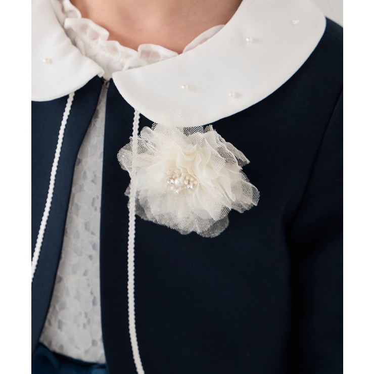 アイボリー | [KIDS]ラメフラワーコサージュ | a.v.v【KIDS】