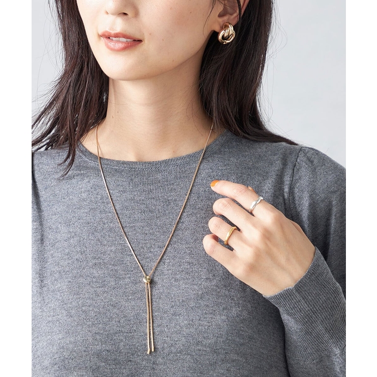 ゴールド | スライドチェーンY字ネックレス | a.v.v【WOMEN】