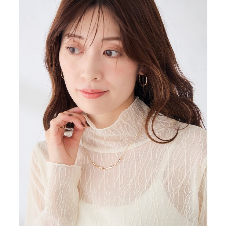 ツイストメタルバーネックレス | a.v.v【WOMEN】 | 詳細画像5 