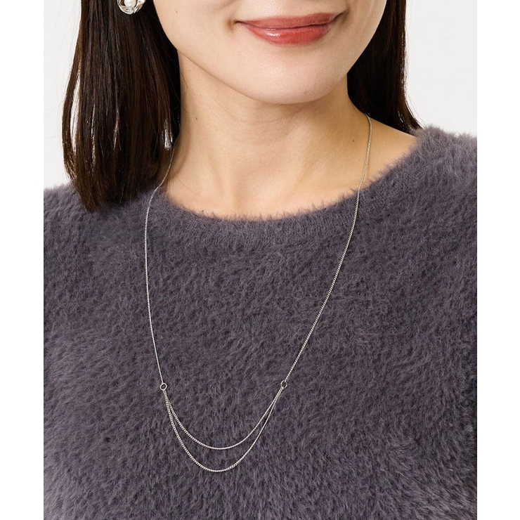 シルバー | シンプルデザインネックレス | a.v.v【WOMEN】