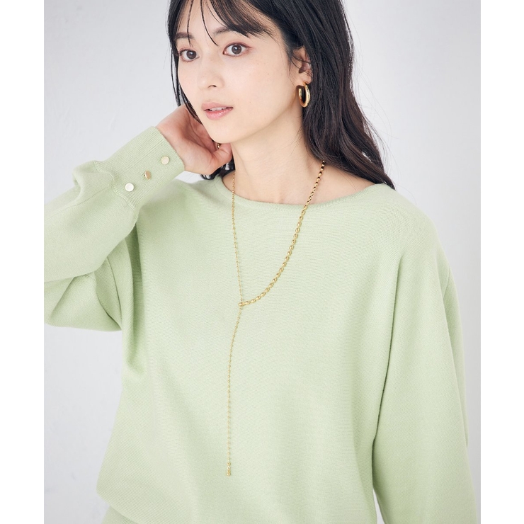 アシンメトリーボールネックレス | a.v.v【WOMEN】 | 詳細画像3 