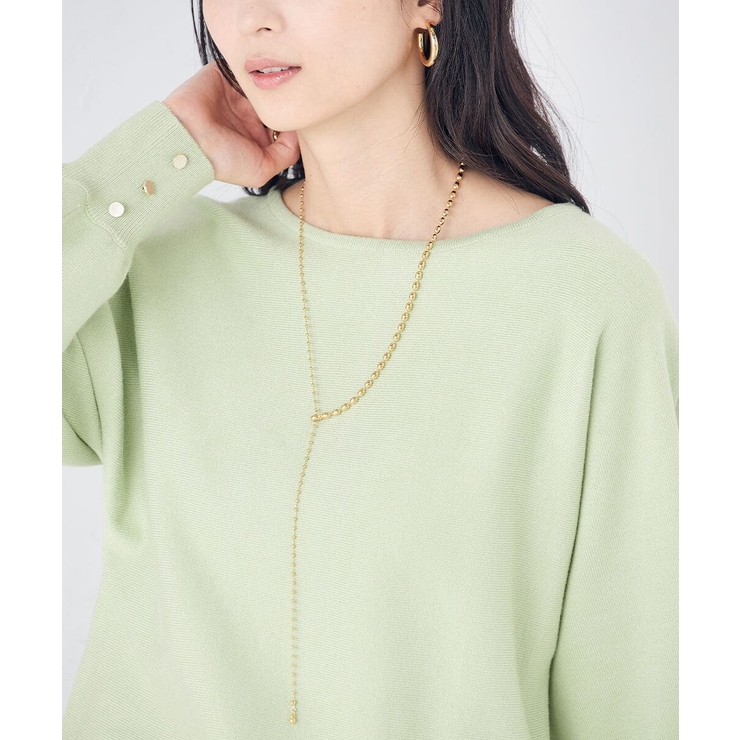 ゴールド | アシンメトリーボールネックレス | a.v.v【WOMEN】