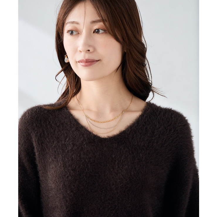 アソートチェーンネックレス/ゴールド | a.v.v【WOMEN】 | 詳細画像3 