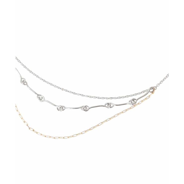 アソートチェーンネックレス/シルバー | a.v.v【WOMEN】 | 詳細画像7 