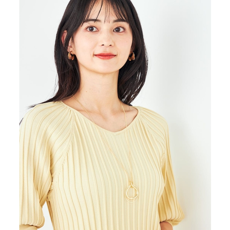 ダブルリングワントップネックレス | a.v.v【WOMEN】 | 詳細画像1 