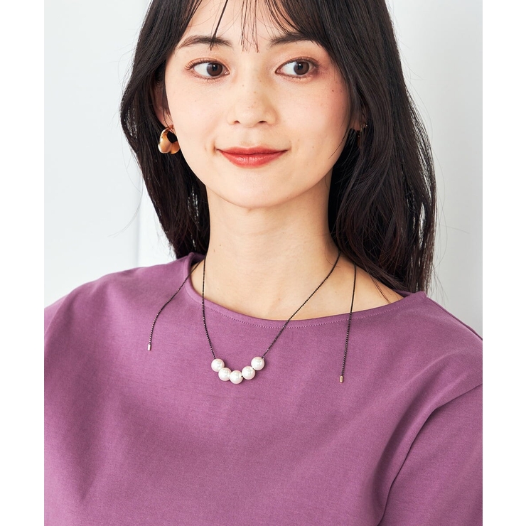 パールコンビビジューネックレス | a.v.v【WOMEN】 | 詳細画像2 