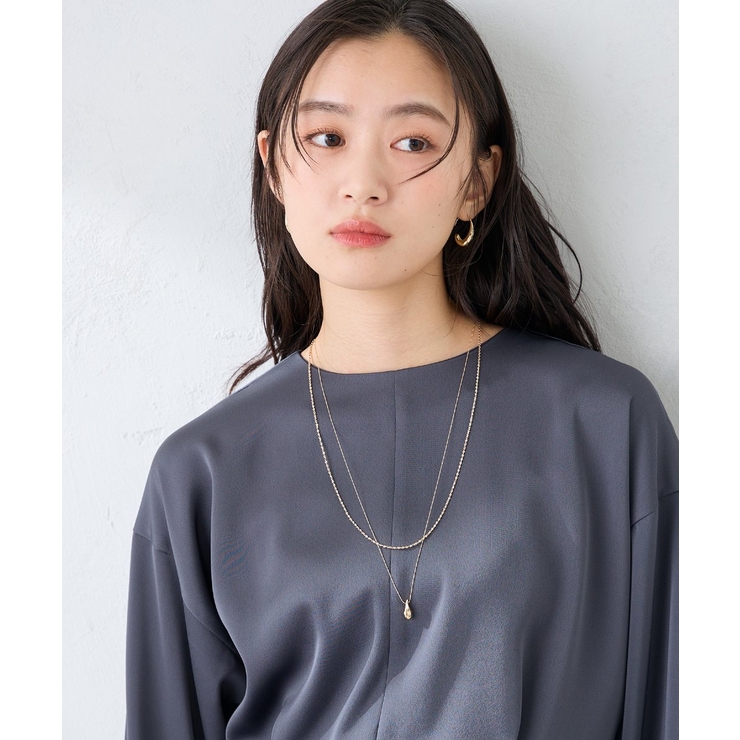 【雑誌InRed(宝島社)6月号掲載】ドロップトップネックレス | a.v.v【WOMEN】 | 詳細画像1 