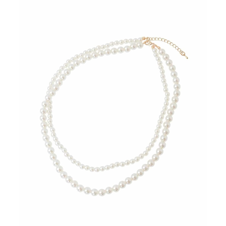 パール調二連ネックレス | a.v.v【WOMEN】 | 詳細画像4 