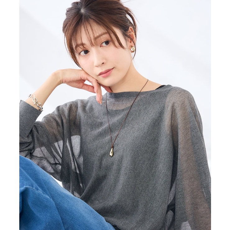 ドロップモチーフコードネックレス | a.v.v【WOMEN】 | 詳細画像2 