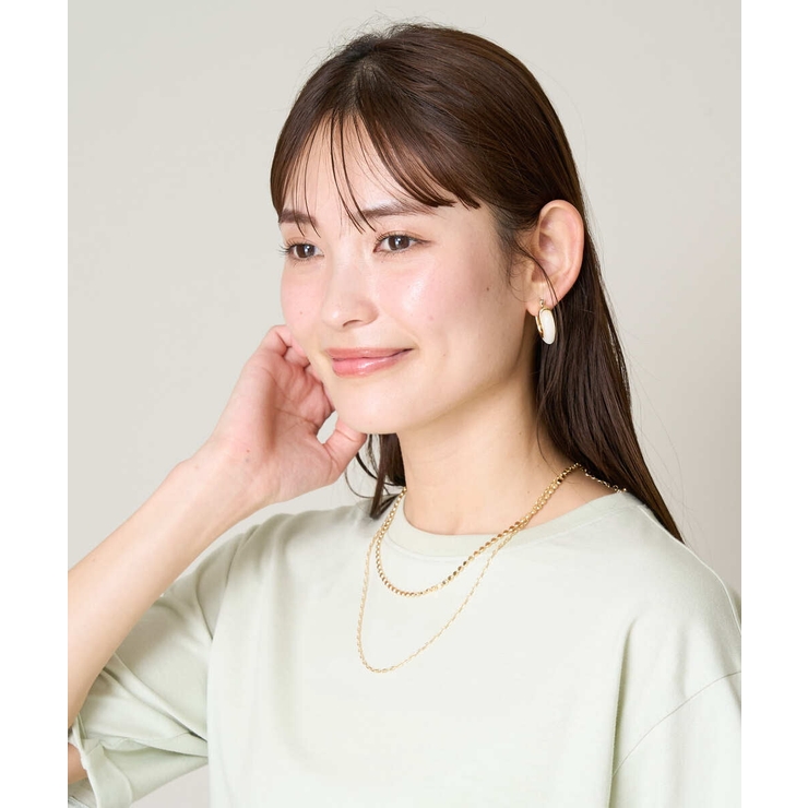 変形チェーンコンビネックレス | a.v.v【WOMEN】 | 詳細画像1 