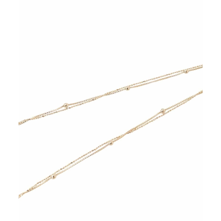 変形ダブルチェーンネックレス | a.v.v【WOMEN】 | 詳細画像10 