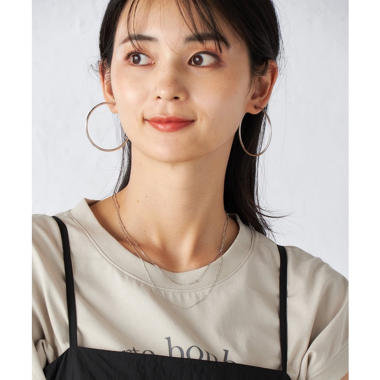 変形ダブルチェーンネックレス | a.v.v【WOMEN】 | 詳細画像6 