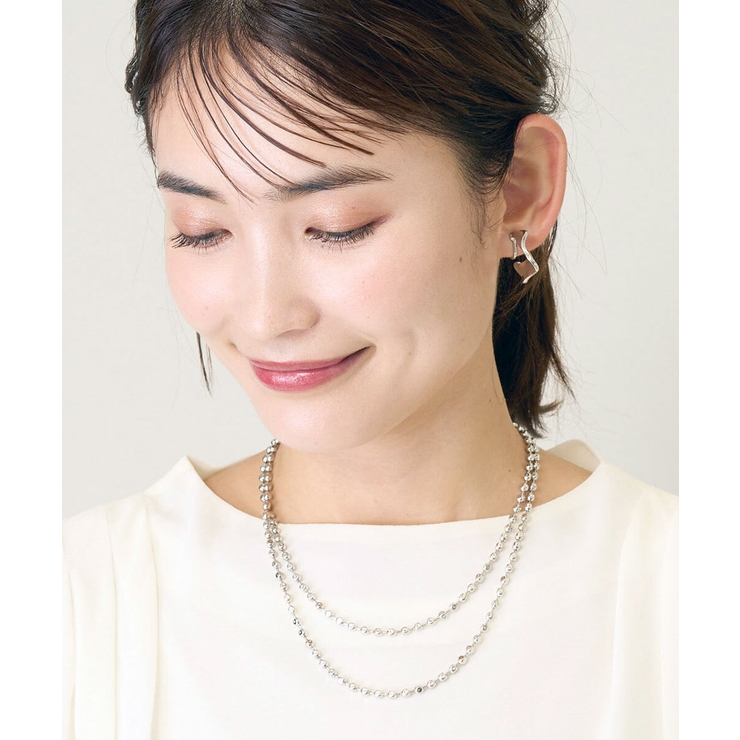 ボール二連マンテルネックレス | a.v.v【WOMEN】 | 詳細画像1 