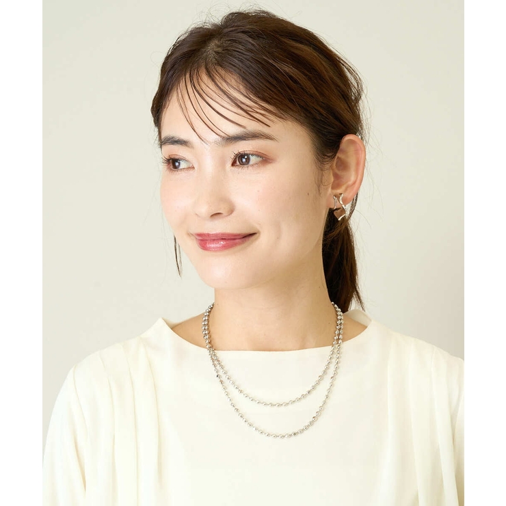 ボール二連マンテルネックレス | a.v.v【WOMEN】 | 詳細画像4 