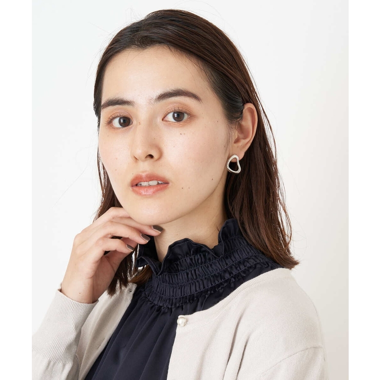 シルバー | アシメモチーフピアス | a.v.v【WOMEN】