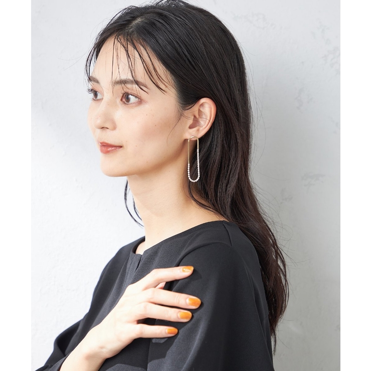 ストーンメタルコンビピアス | a.v.v【WOMEN】 | 詳細画像5 