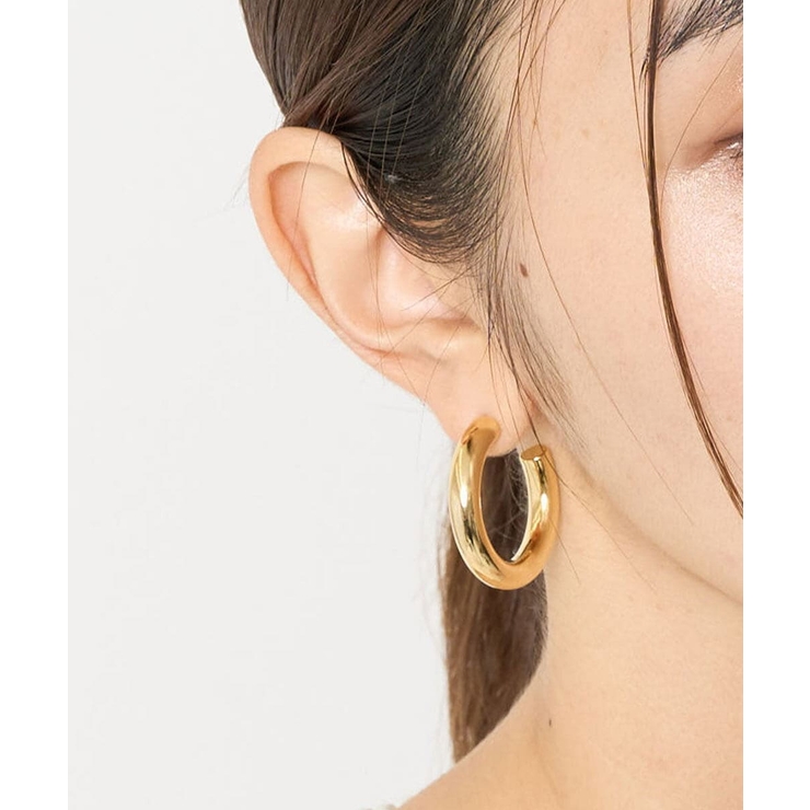 ゴールド | シンプルリングピアス | a.v.v【WOMEN】