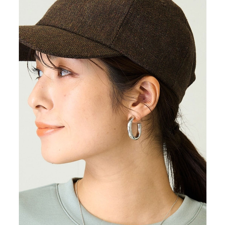 シルバー | シンプルリングピアス | a.v.v【WOMEN】