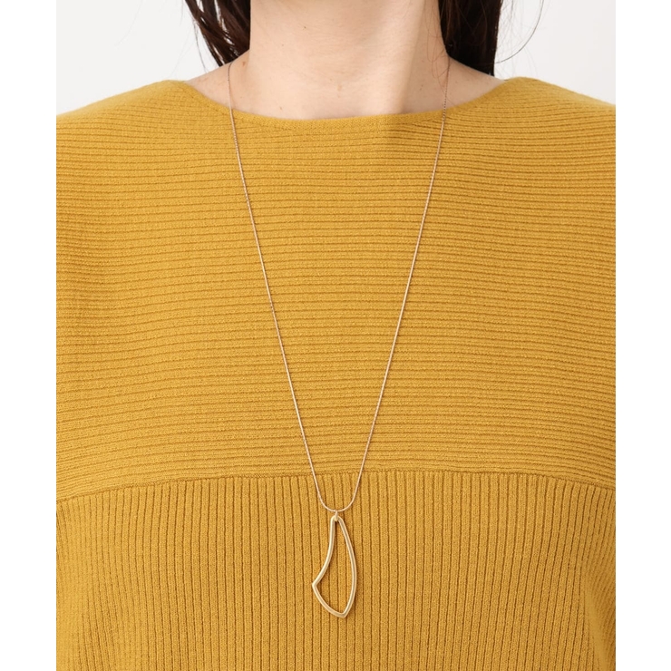 ゴールド | マットメタルワントップモチーフネックレス | eur3