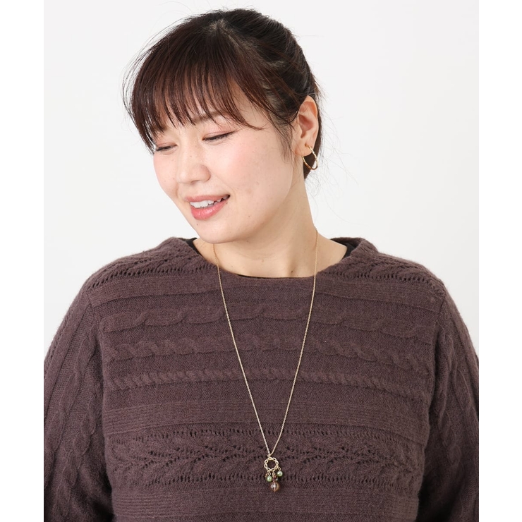 スウェイビジューデザインロングネックレス | eur3 | 詳細画像2 