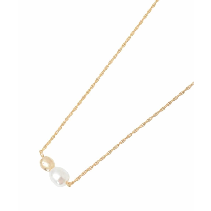 ゴールド | メタル×パールワントップネックレス | eur3