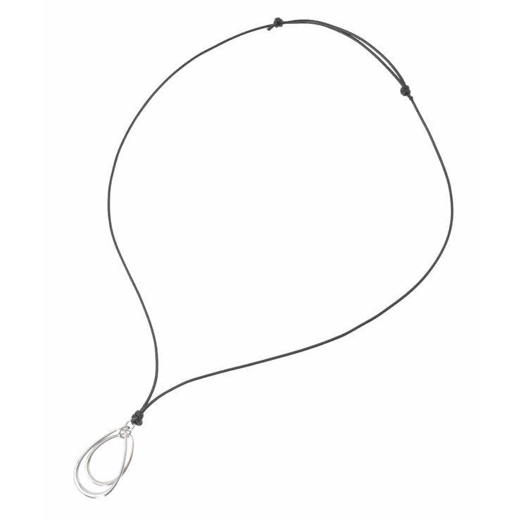 シルバー | ドロップモチーフコードネックレス | eur3