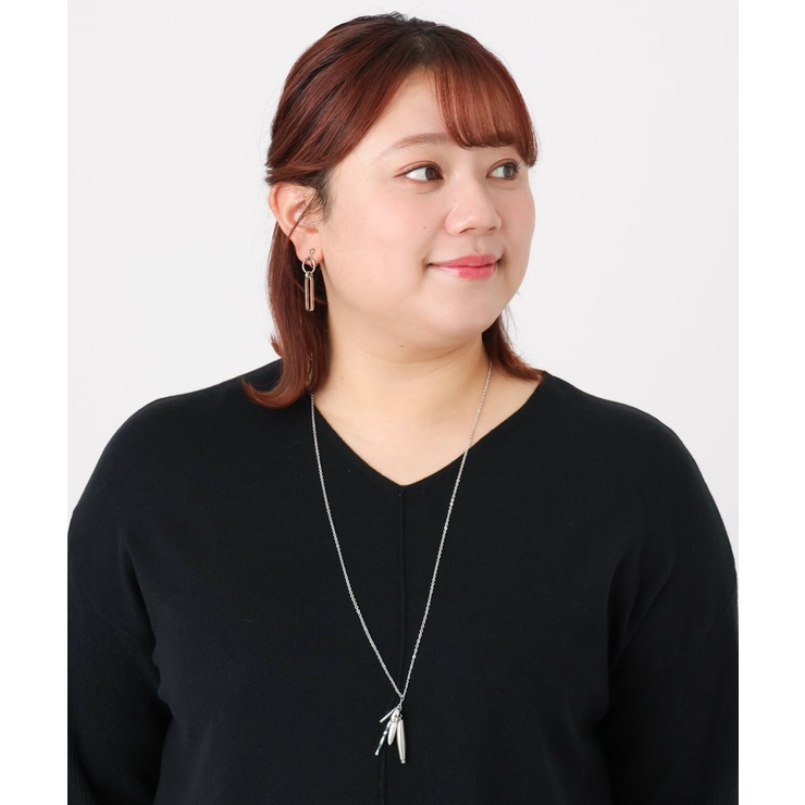 シルバー | MIXパーツロングネックレス | eur3